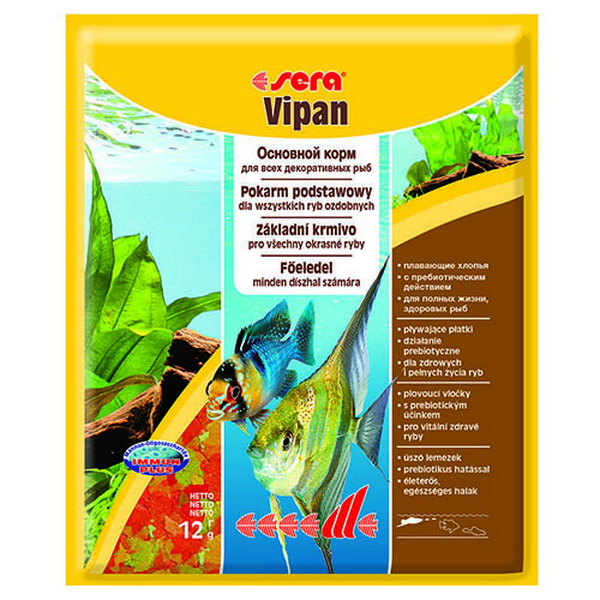 Корм для рыб SERA VIPAN, основной, хлопья 12 г