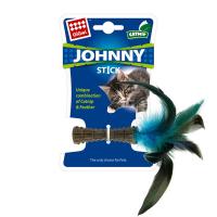 Игрушка для кошек GiGwi Johnny Stick прессованная кошачья мята с пером