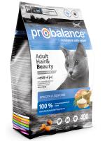 Сухой корм для кошек ProBalance для шерсти, 400 г