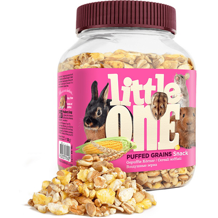 Лакомство для грызунов LITTLE ONE Воздушные зерна, 100 г