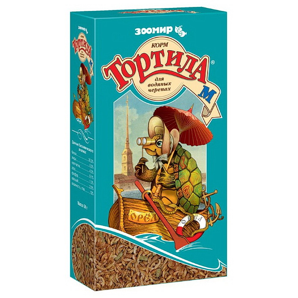 Корм для водных черепах ЗООМИР Тортила-М, 50 г