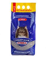 Наполнитель для кошачьего туалета СИБИРСКАЯ КОШКА Супер, комкующийся, 7 л