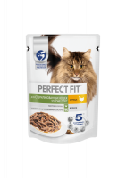 Влажный корм для кошек PERFECT FIT SENIOR курица, 75 г