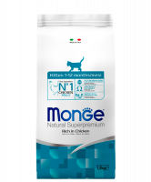 Сухой корм для котят MONGE CAT KITTEN, 1.5 кг