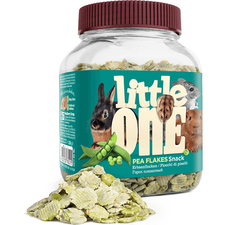 Лакомство для грызунов LITTLE ONE Плющенный горох, 230 г