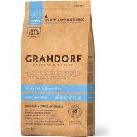 Сухой корм для собак GRANDORF белая рыба с рисом, все породы, 1 кг