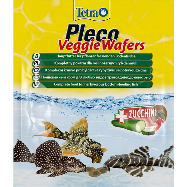 Корм для травоядных донных рыб TETRA Pleco Veggie Wafers, 15 г