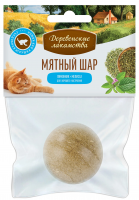 Деревенские лакомства Игрушка д/кош. Шар мятный Лимонник + мелисса, 22г.
