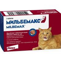 Антигельминтный препарат для кошек МИЛЬБЕМАКС, 1 табл.