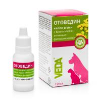 Акарицидные ушные капли для животных ОТОВЕДИН, 10 мл