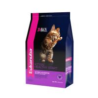 Сухой корм для котят EUKANUBA САТ домашняя птица, 2 кг
